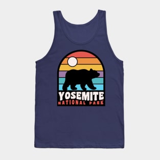 Yosemite National Park California Bear Badge Tank Top